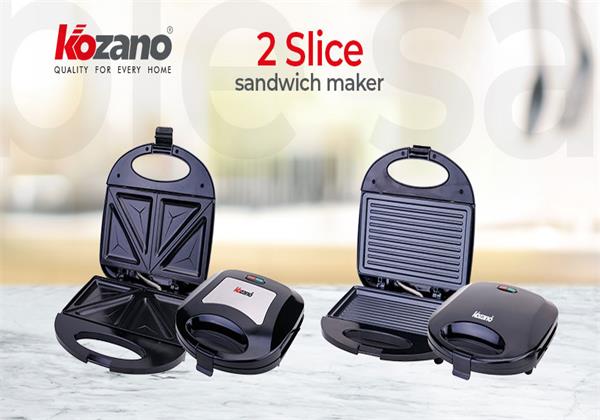 Create Perfect Sandwiches Every Time with Kozano 2 Slice Sandwich Maker